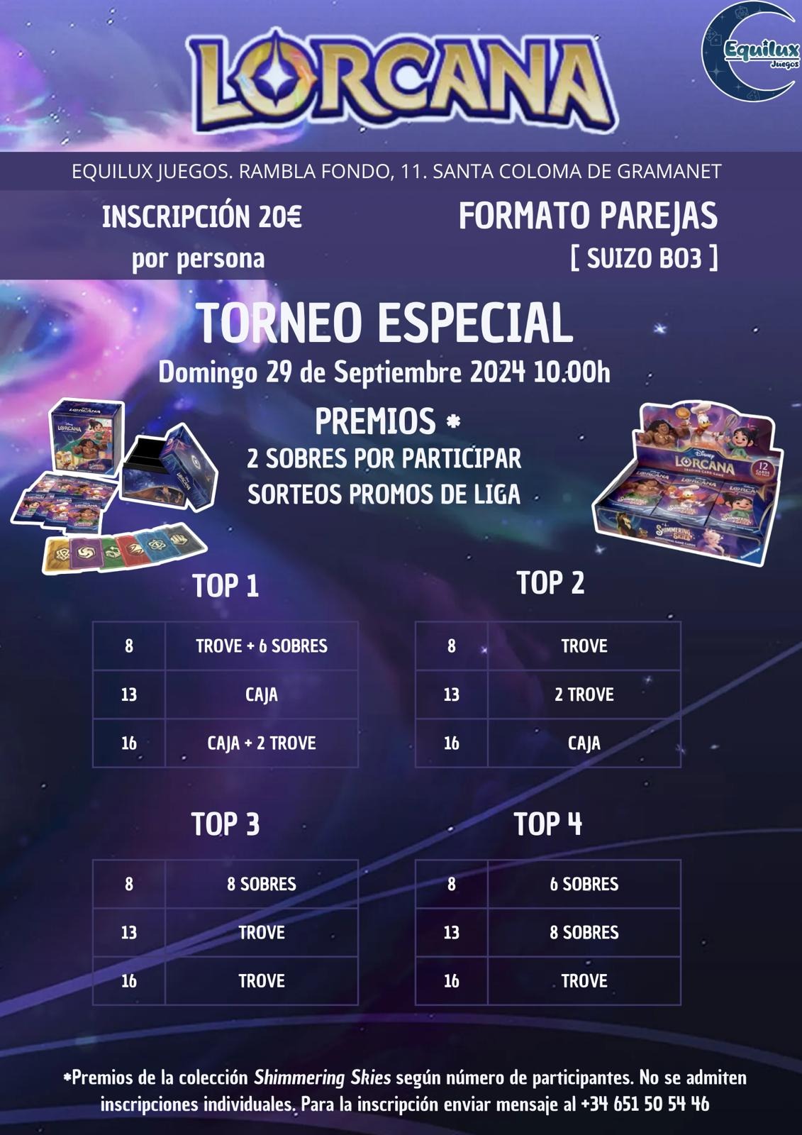 Torneo Especial por Parejas | Equilux Juegos